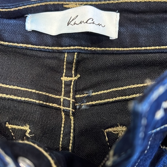 Kancan mid rise skinny jean, dark denim, size 24 - Picture 4 of 7